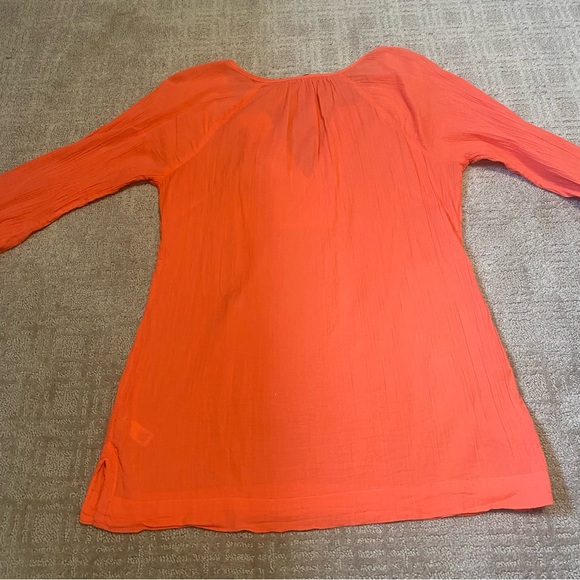 {Athleta} Mariana Tunic / Swim Cover Up - Coral Sunset ~ Size Small - Picture 5 of 16